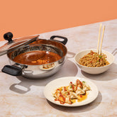 Deluxe Kadai with Glass Lid